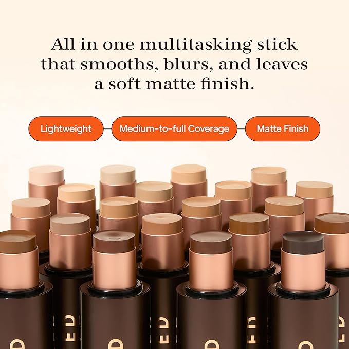 Live Tinted HUESTICK Complexion Stick - Medium-to-Full Buildable Coverage - Soft Matte Finish - Multitasking Makeup Stick - Lightweight, Creamy Formula - Shade 15