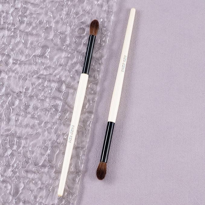 Natural Pony Hair Eye Shadow Brush, Large Blending Eyeshadow Brush, Eye Shadow Blending Brushes, Small Nose Contour Brush, Single Natural Hair Makeup Brush. (E804L)