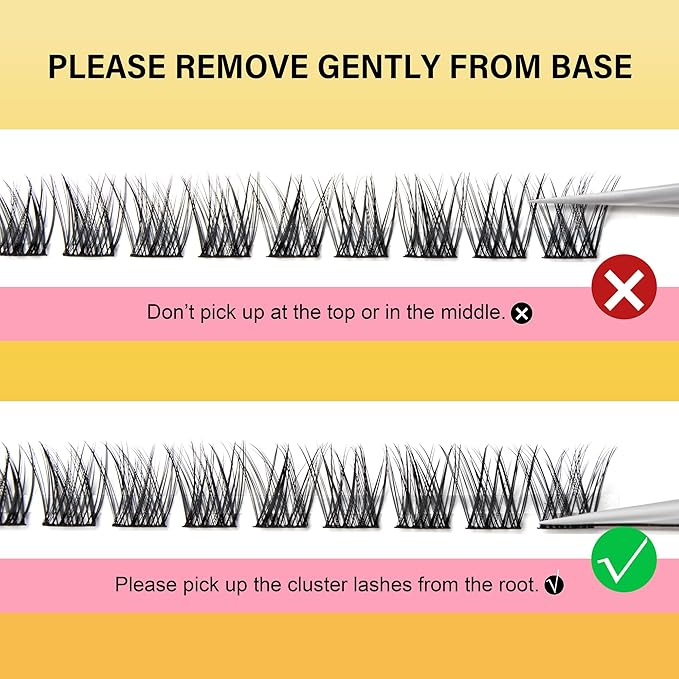 VYRILA Lash Clusters 8-16mm, False Eyelashes 132pcs, Cluster Eyelash Extensions Matte Black Soft, Diy Lash Extensions D Curl Natural Lash Clusters Faux Mink Lashes Wispy（Breeze,132pcs,0.07,D,8-16MIX)