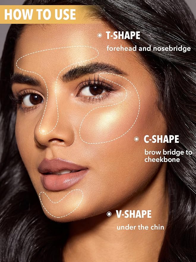 SHEGLAM Cream Highlighter Stick Long Lasting Brightening Non-Caking Highlighter Makeup - Vanilla Frost