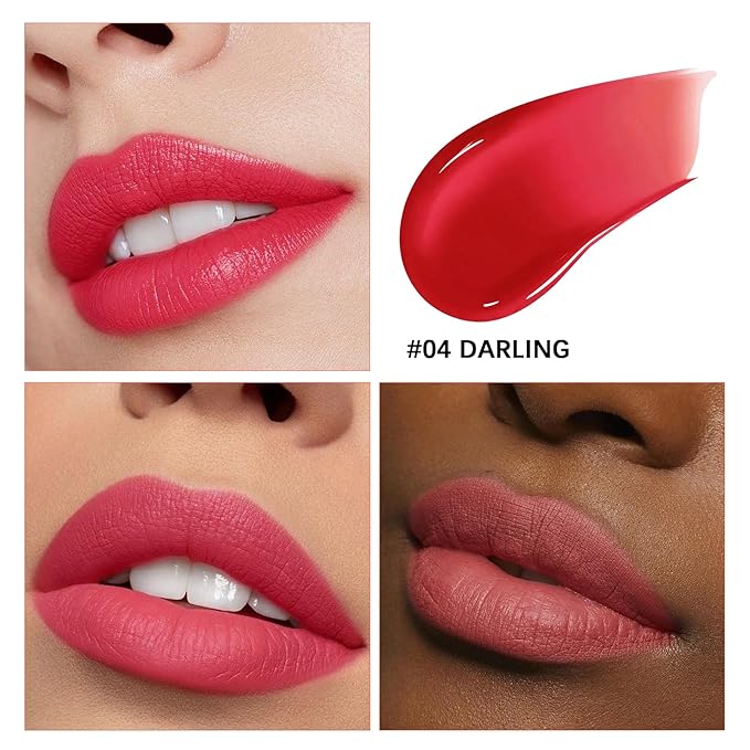 Lashcharm lip stain peel off,Long-Lasting All day Lips tick peel off Masque,Waterproof and Transfer Proof Lip tint - Matte Finish Peel Off lip stain（ 04 Darling Stain ）