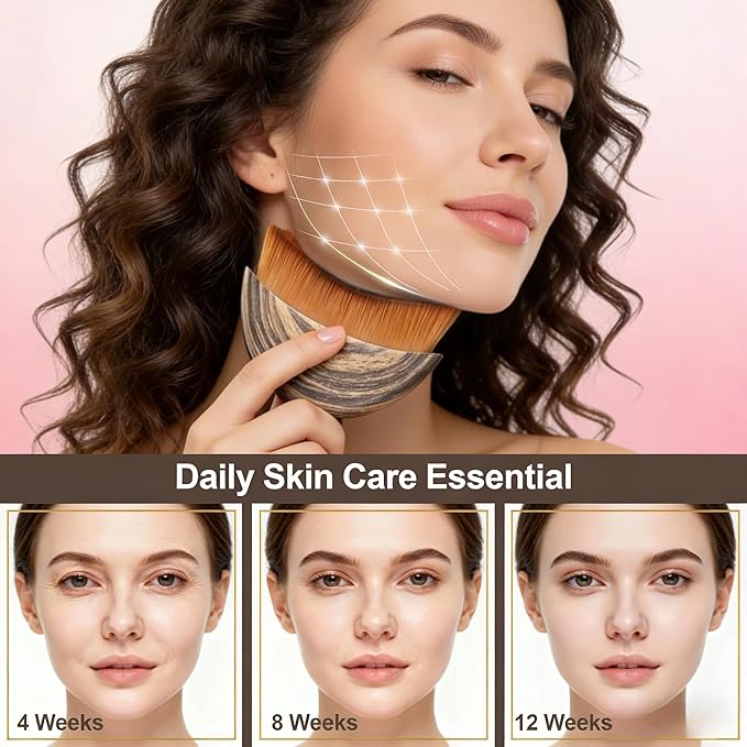 Lymphatic Contour Face Brush, Lymphatic Drainage Massager for Face, Facial Gua Sha Brush for Face Sculpting with Soft Bristle Soothesilk Anti Cellulite (2 PCS)