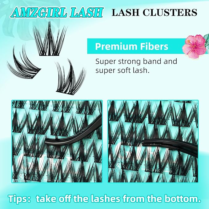 Lash Clusters Manga 140Pcs Eyelash Cluster Wet Look Ultra-Thin Lash Band Eyelashes Extensions Spiky Anime Wide Span Lashes(Puppy,D-Mix10-18mm)
