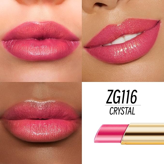 Depuplum Red Pink Lipstick Moisturizing for Women Shimmer Tinted Lip Balm Hydrating Nourishing Rasberry Lip Gloss Vegan& Cruelty Free Lip Makeup, ZG116 Crystal