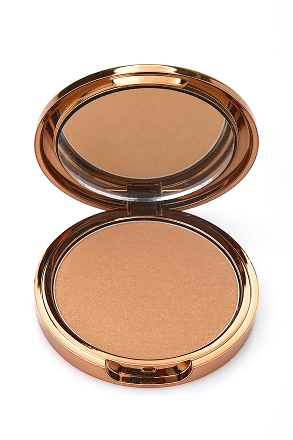 Mulberry Street Powder Bronzer by Roxanne Rizzo - Delicately Infused with a Golden Undertone - Experience a Golden Highlight Without Shimmer - Perfect for Adding Warmth and Dimension to Your Look