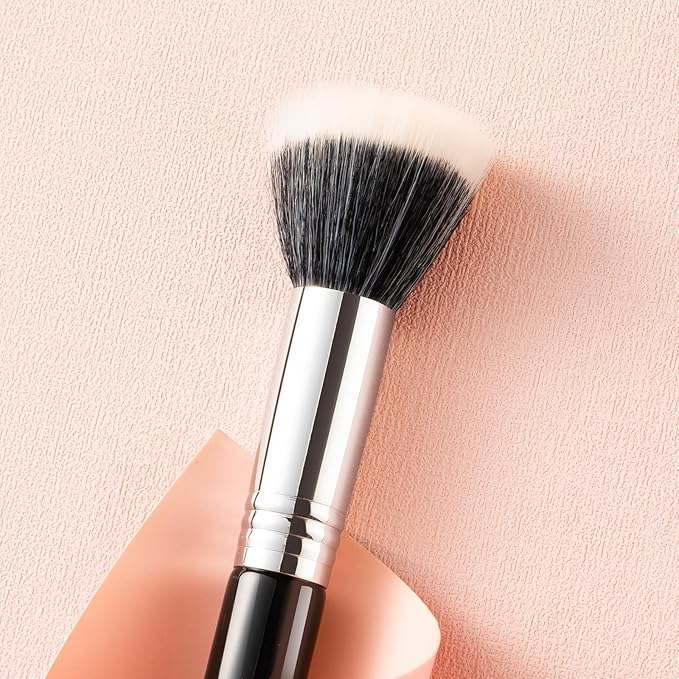 Duo Hair Stippling Brush, Blush Brush, Fluffy Stipple Makeup Brushes, Soft Blush Makeup, Powder Brush, Detail Blush Brushes, Powder Contour Brush for Cheeks, Highlighter Brushes. (904B)