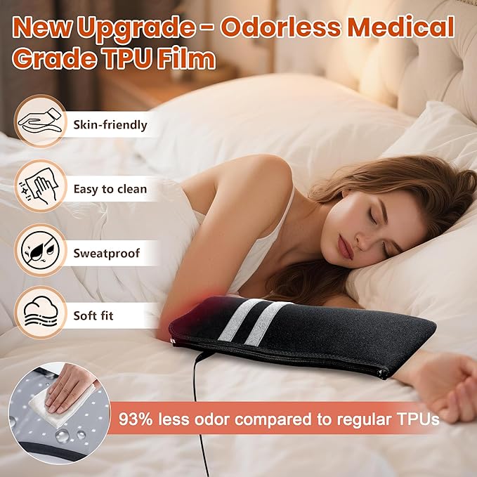 Red Light Therapy for Hands, 150 LEDs Therapy for Finger Wrist, 17"x4" Near Infrared Light Therapy & Red Light Therapy for Body, Pulse Modes, Dual Wavelength for Hands Wrist Arm