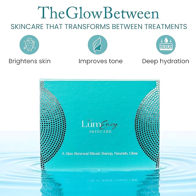 LúmEnvy Skincare Bundle – The Glow Between™ | Set of Brightening Face Serum with PDRN, Two Glowpins Precision Exfoliators & 5 Hydrating Masks | Radiant, Luminous Skin Care