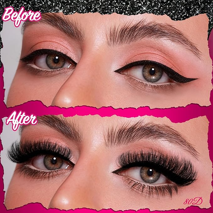 Fluffy Lash Clusters 640pcs Lashes Clusters Kit 11-18mm 40D 60D 80D 100D Eyelash Extension Kit D Curl Thick False Eyelashes with Bond Seal Remover