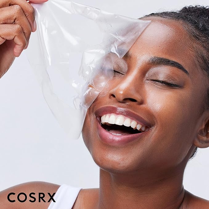 COSRX Advanced Snail Mucin Glass Glow Hydrogel Face Masks Skincare 3 EA, Collagen Face Mask, Travel Essentials, Overnight Face Mask, Korean Skin Care, Stocking Stuffers for Women