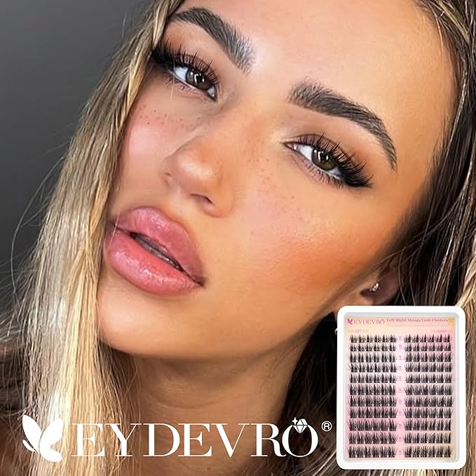 EYDEVRO Manga Lash Clusters Wispy Eyelash Clusters Anime Cluster Eyelash Extensions Natural DIY Lash Extensions Eyelash Extensions Cat Eye Individual Lashes
