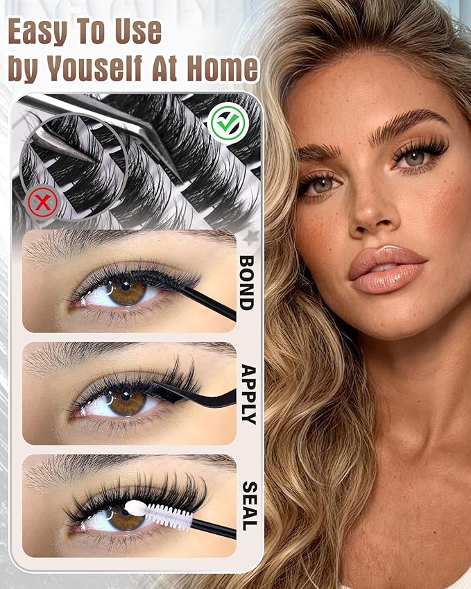 Cat Eye Lash Clusters With Spikes Wispy Clusters Eyelash Extensions Anime Eyelash Clusters Cat Eye Pre-Mapped Lash Clusters C-Curly Manga Individual Lashes Left&Right Lash Extension 10-18MM by Zegaine
