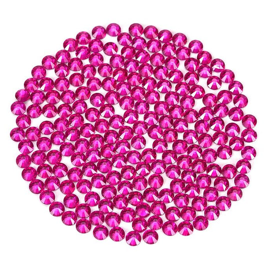 Novani Rhinestones Flatback Rhinestones Glass Nail Gems Stones Jewels Round Gemstones Non-Hotfix Crystal,SS10,1440 Pieces,Peach