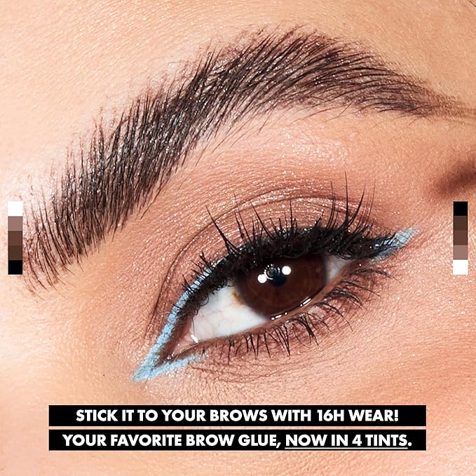 NYX PROFESSIONAL MAKEUP The Brow Glue, Extreme Hold Tinted Eyebrow Gel - Dark Brown