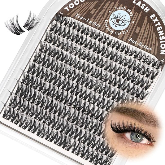 Flora Lash Clusters Wispy Volume Eyelash Clusters Natural DIY Eyelash Extension Soft Lashes Individual False Eyelashes Clusters by TOOCHUNAG