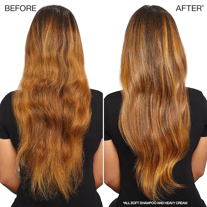 Redken All Soft Shampoo - Moisturizes & Hydrates Dry, Brittle Hair, Gently Cleanses and Softens, With Argan Oil, Safe For Color-Treated Hair, 10.1 Fl Oz