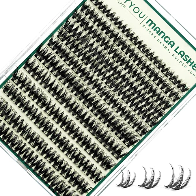 KEYYOU LASH Eyelash Clusters Flora Lashes Clusters D Curl Cluster Eyelash Extensions 8-18mix False Eyelashes 144pcs Ultra-Lightweight Wispy Natural Lash Cluster with Spikes（F01，8-18mm）