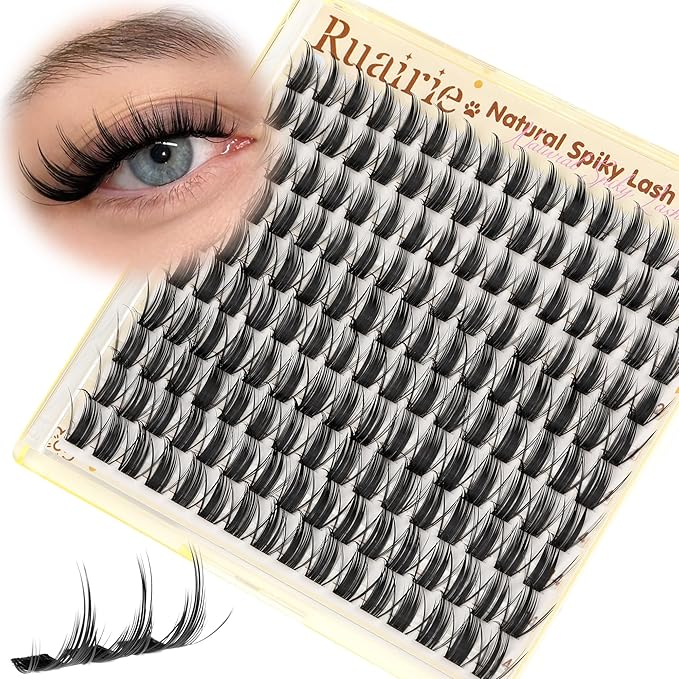 Manga Lash Clusters Wispy Eyelash Clusters Fairy 12-14mm Long Lashes Clusters Natural Cluster Lashes Spiky Cluster Eyelash Extensions C Curly Anime Lash Extensions Individual Lashes by Ruairie