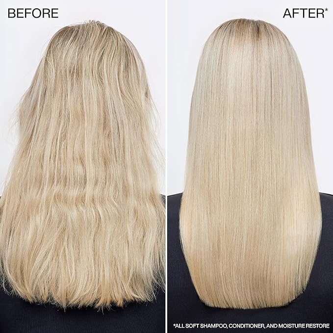 Redken All Soft Conditioner | Moisturizes and Deeply Hydrates| Softens, Smooths, and Adds Shine| Nourishing Conditioner for Dry Hair | Safe for Color-Treated Hair | With Argan Oil