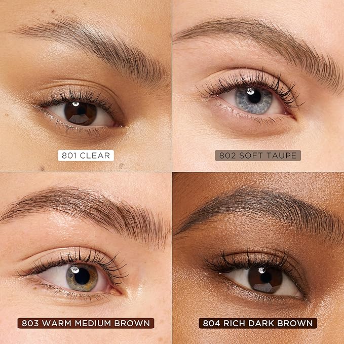 Revlon PhotoReady Lifting Brow Gel, Tinted Eyebrow Lamination with Spoolie Brush, Conditions, Shapes & Defines, 802 Soft Taupe, 0.23 fl oz