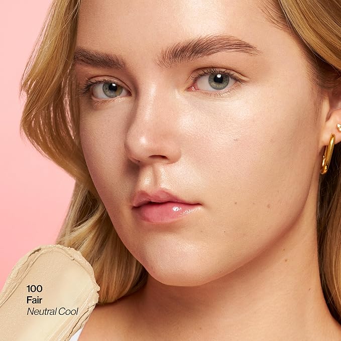 Revlon Glimmer Tinted Moisturizer Stick for Face, Lightweight Foundation, Hydrating Skincare-Infused Makeup, 100, 0.31 oz