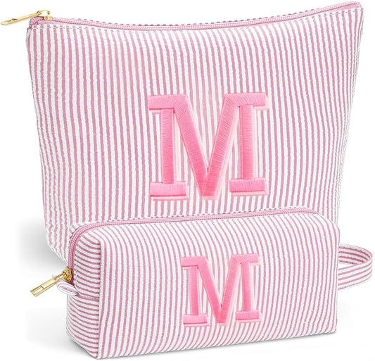 Stocking Stuffers for Teen Girls Gifts Trendy Stuff, 2025 Christmas Gifts Cute Makeup Bag, 6-12 Year Old Girl Birthday Gift, Personalized Christmas Stocking Stuffers for Girls, Light Pink M