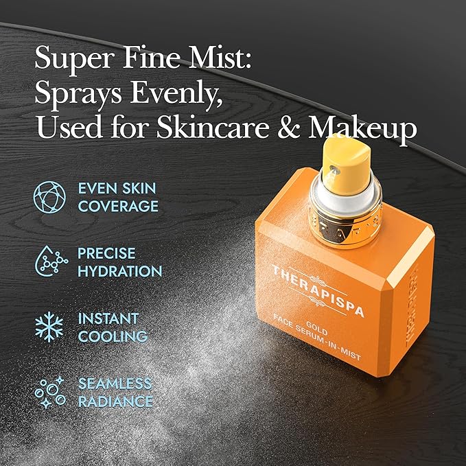 THERAPISPA Face Serum-In-Mist – Refreshing Face Mist & Spray Serum with Niacinamide, Panthenol & Hyaluronic Acid for Hydration, Balance & Skin Vitality (Phyto, 2.0 fl oz)