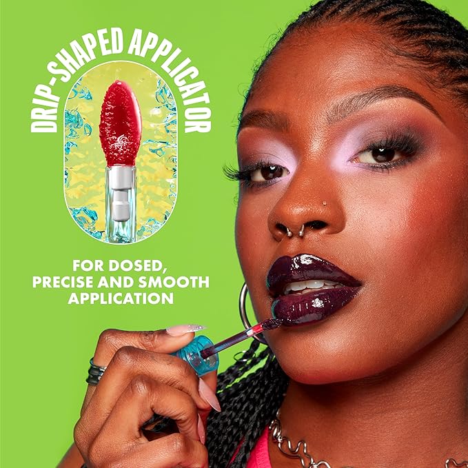 NYX Professional Makeup Lip IV Hydrating Glossy Lip Stain with 12HR Hydration - Splash N Spice (Brown)