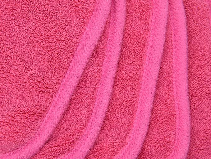 BloomSesame Makeup Remover Cloths for Face, Eye, Lips - Reusable Makeup Remover Pads Soft Microfiber Facial Cleansing Cloths 6 x 12 inch 12 Pack (Dark Pink)