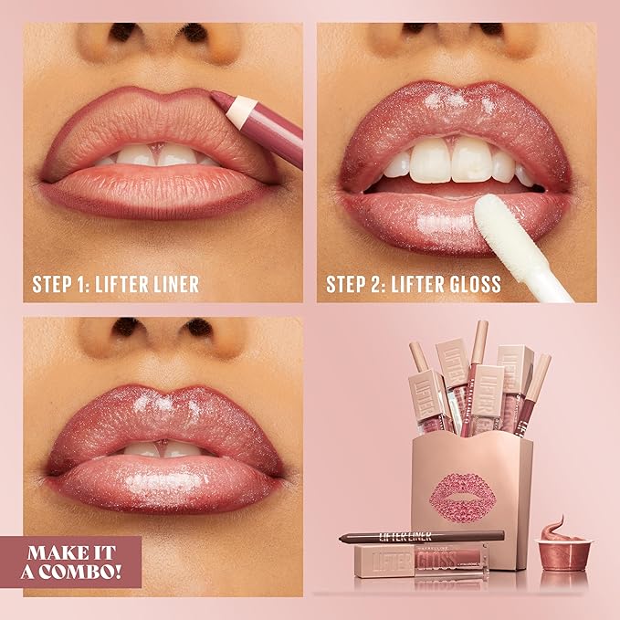 MAYBELLINE Lifter Liner Lip Liner Pencil with Hyaluronic Acid, Player, 1 Count