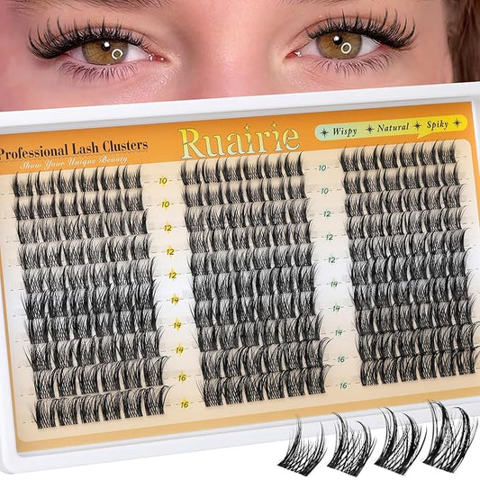 Manga Lash Clusters Fairy Natural Cluster Eyelash Extensions Wispy Lash Extensions Anime Eyelash Clusters 180PCS Individual Lash Extensions C Curly DIY Lashes Clusters by Ruairie