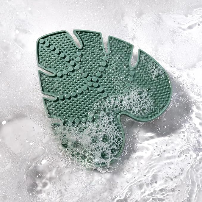EcoTools Makeup Brush Cleanser + Silicone Cleansing Pad Bundle, Deep Cleaning Shampoo for Makeup Sponges & Brushes, Brush Cleaner Pad, Vegan & Cruelty-Free, Gentle Formula