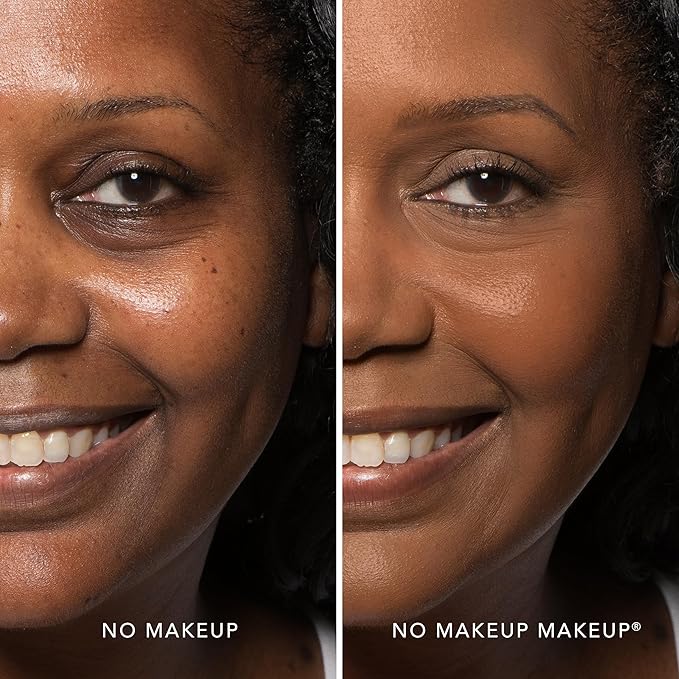 No Makeup Makeup Long-Lasting Lightweight Foundation & Brush Duo | Cruelty-Free, Fragrance-Free, Buildable, Transfer-Proof Makeup (Mocha)