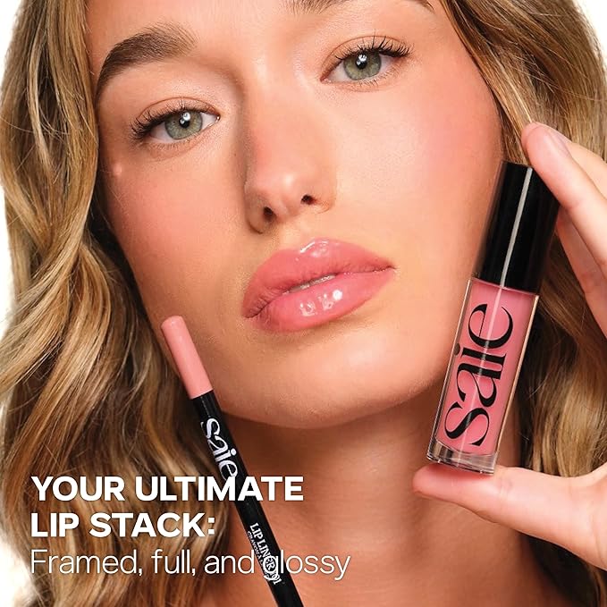 Saie Lip Liner 101 - Lip Pencil Made with a Creamy, Soft Matte Formula for a Naturally Framed or Fully Filled Look - Supercharged with Shea Butter & Jojoba Oil - Wink (.05 oz)
