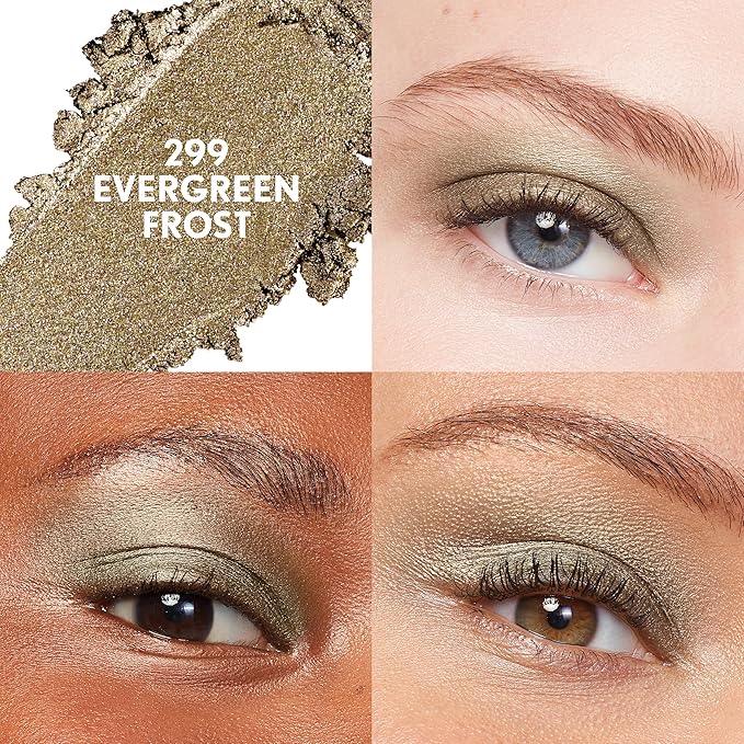 CoverGirl Clean Multiline Eyeshadow Pencil, 299 Evergreen Frost, Vegan Formula, Shimmer Eyeshadow, Easy Application, Glides on Effortlessly, Blends Perfectly, 0.05oz