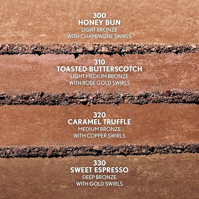 COVERGIRL TruBlend Skin Enhancer Baked Luminous Bronzer, with Hyaluronic Acid & White Rose Extract, Blends Seamlessly - 320 Caramel (Medium Bronze with Copper Swirls)