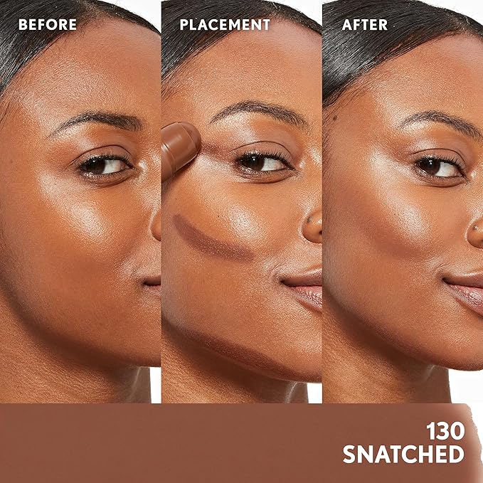 CoverGirl Trublend Skin Enhancer Contour Stick Balm, 130 Snatched, Vegan Formula, Easy to Use, Glides on Effortlessly, Non-Greasy, Doesn't Crease, 0.21oz