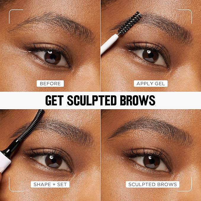 Revlon PhotoReady Lifting Brow Gel, Tinted Eyebrow Lamination with Spoolie Brush, Conditions, Shapes & Defines, 801 Clear, 0.23 fl oz