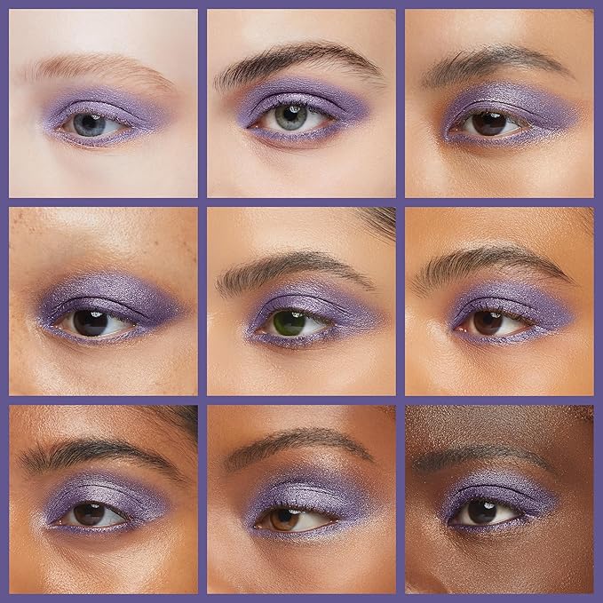 Indigo Denim Navy Blue Purple Violet Opaque Pressed Powder Single Vegan Eyeshadow; Talc, Paraben & Cruelty Free